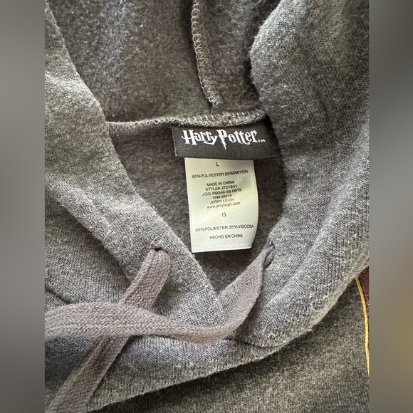 Harry Potter Quidditch Team Hoodie SZ L - Picture 3 of 4
